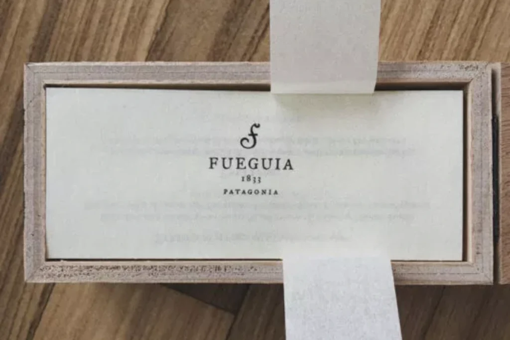 Fueguia 1833’s perfume boxes are made of wood scraps and leftovers from fallen trees